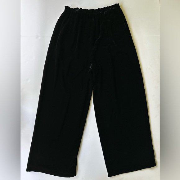 Vintage Zoran Silk Viscose Blend Velvet Wide Leg Pants Made in Italy S M or L - Picture 7 of 12
